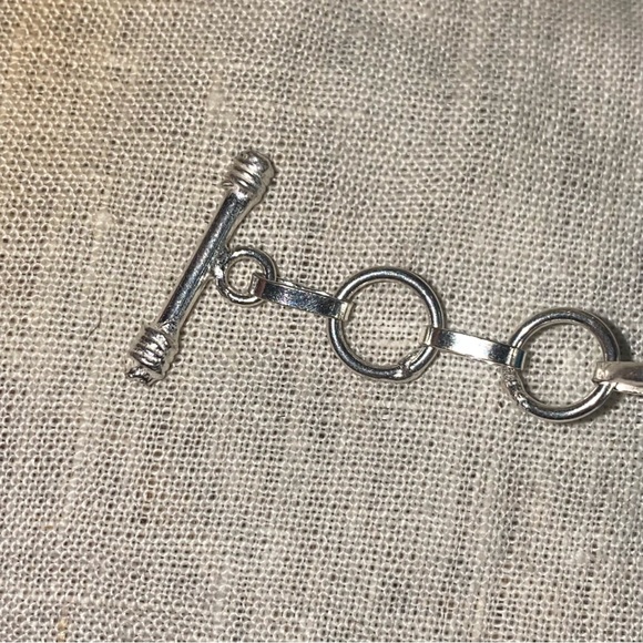 Gorgeous Tibetan Turquoise + Blue Topaz cluster statement cuff bracelet - Picture 14 of 15